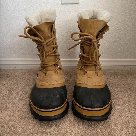 Sorel Tan and Black Winter Boots - Picture 1 of 8